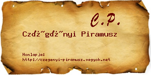 Czégényi Piramusz névjegykártya